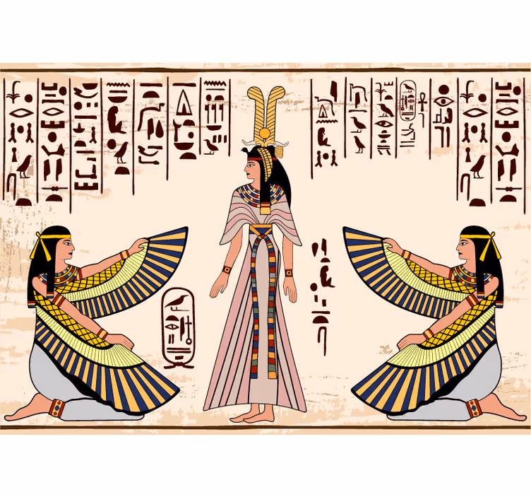 Muinaiset egyptiläiset eläinkuvastot valokuvatapetti - Tenstickers