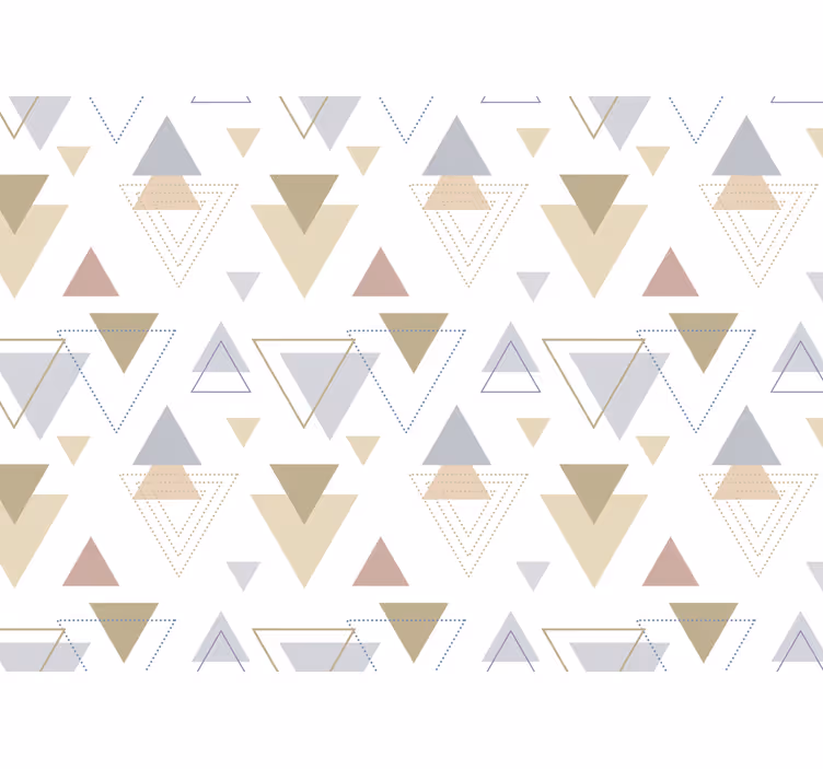 Abstrakti valokuvatapetti geometrisilla kolmioilla - Tenstickers