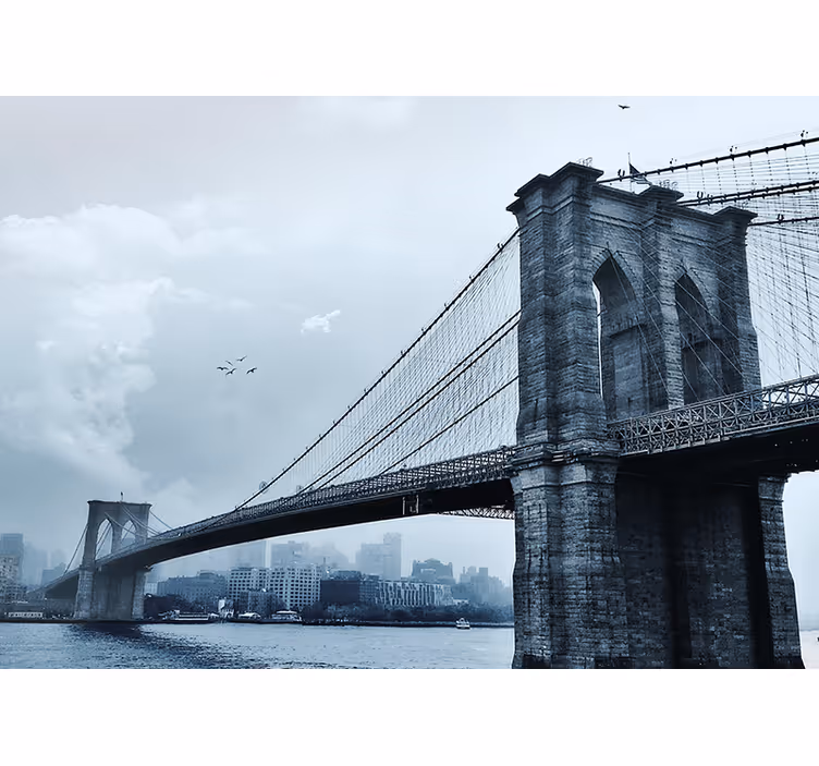 New york valokuvatapetti brooklynin sillan maisema - Tenstickers