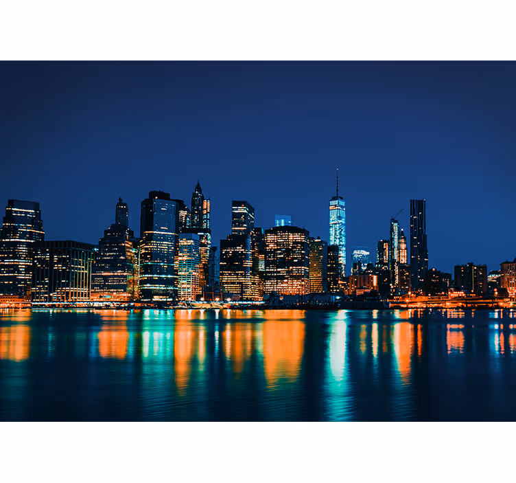 New yorkin yötaivas valokuvatapetti - Tenstickers