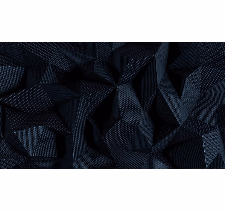 Tumma geometrinen kangas 3d valokuvatapetti - Tenstickers