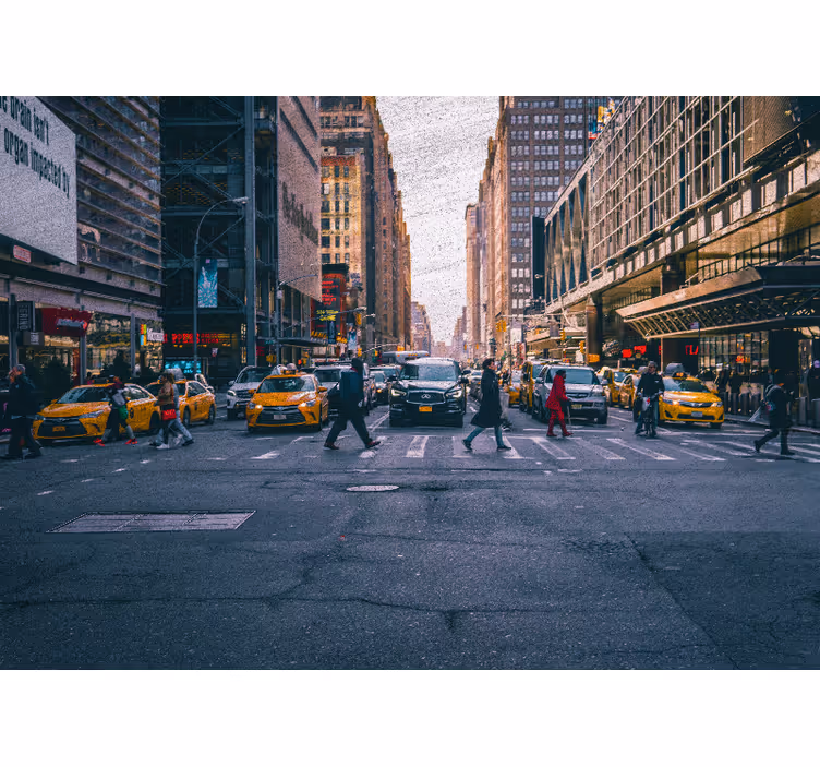 New york vilkas katu valokuvatapetti - Tenstickers