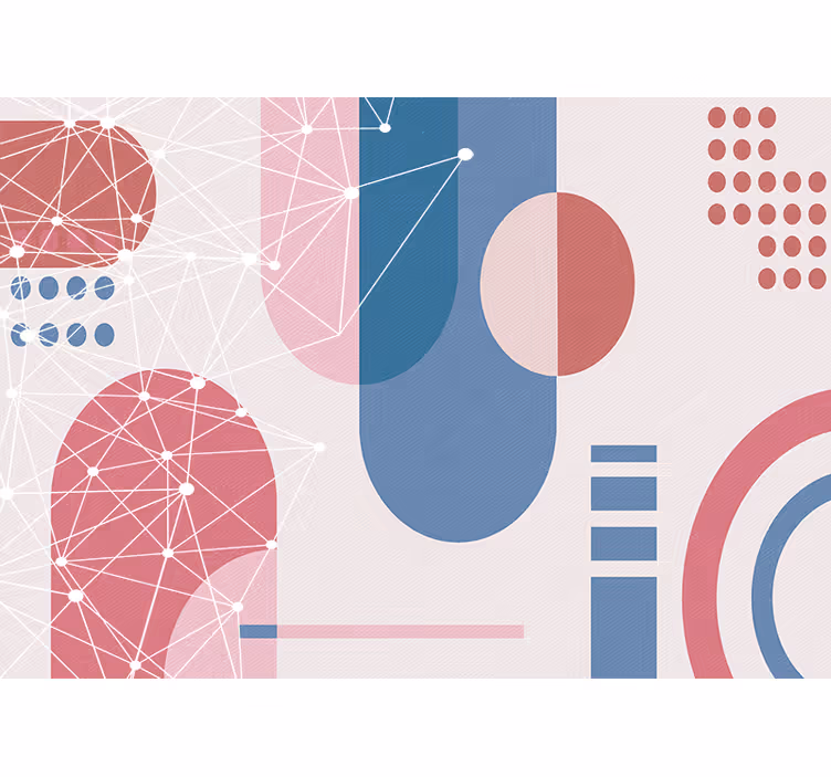 Geometriset muodot verkosto - Tenstickers
