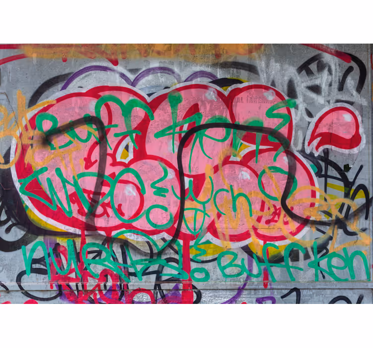 Värikäs kaupunkitaide graffitivalokuvatapetti - Tenstickers