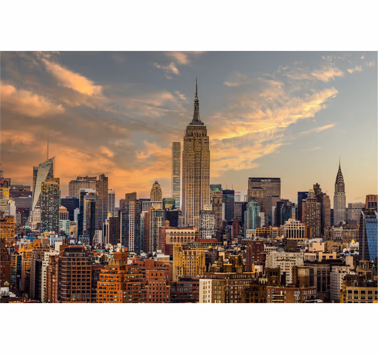 New Yorkin Skyline toimisto valokuvatapetti - Tenstickers
