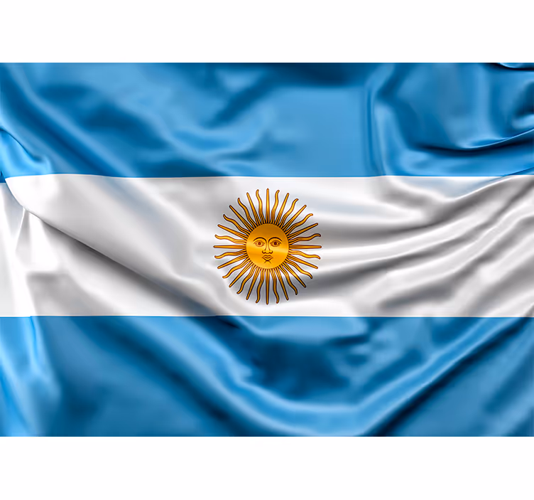 Argentinan lippu muut kaupunki ja maa valokuvatapetti - Tenstickers