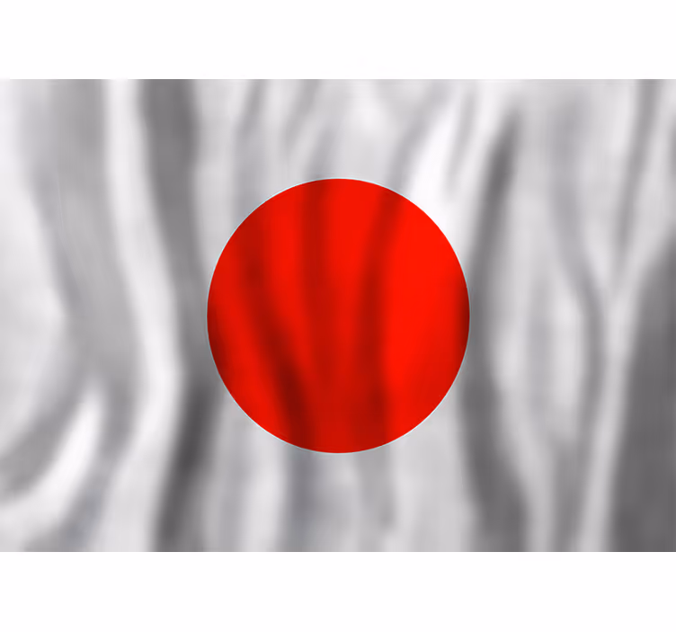 Japanin lippu muut kaupunki ja maa valokuvatapetti - Tenstickers