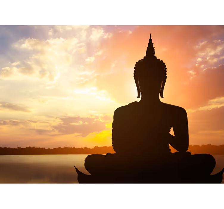 Buddha kuva taivaan tausta valokuvatapetti buddha - Tenstickers