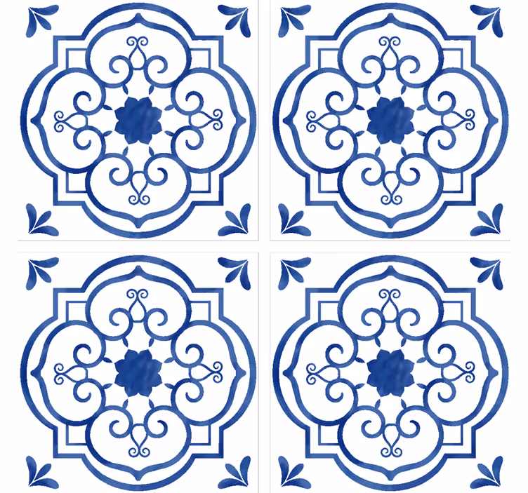 Klassinen laattapainatus lasinalus - Tenstickers