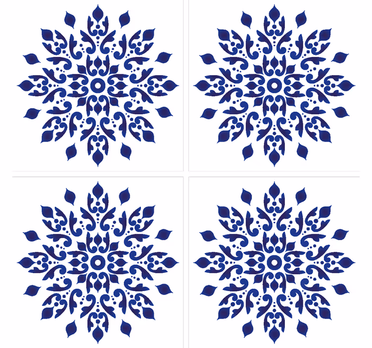 Sininen pyöreä klassinen laattalasin - Tenstickers