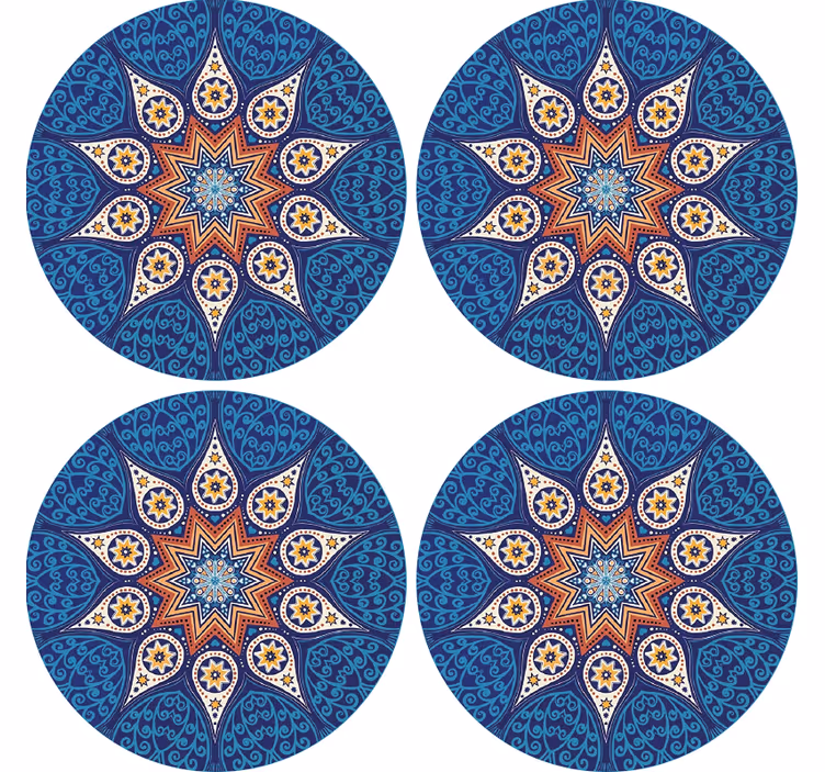 Mandala mosaiikki modernit lasinaluset - Tenstickers