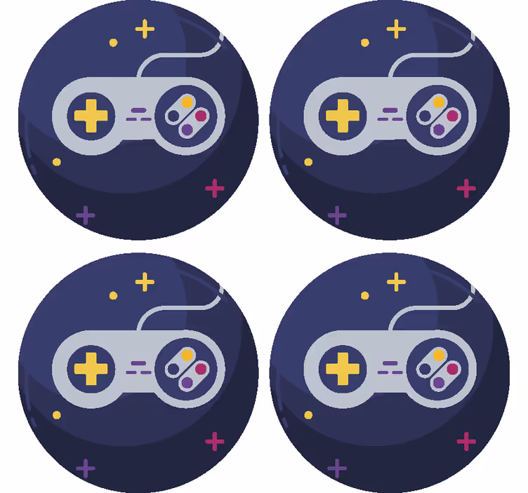 Kummajainen lasinalunen monivärinen peliohjain - Tenstickers