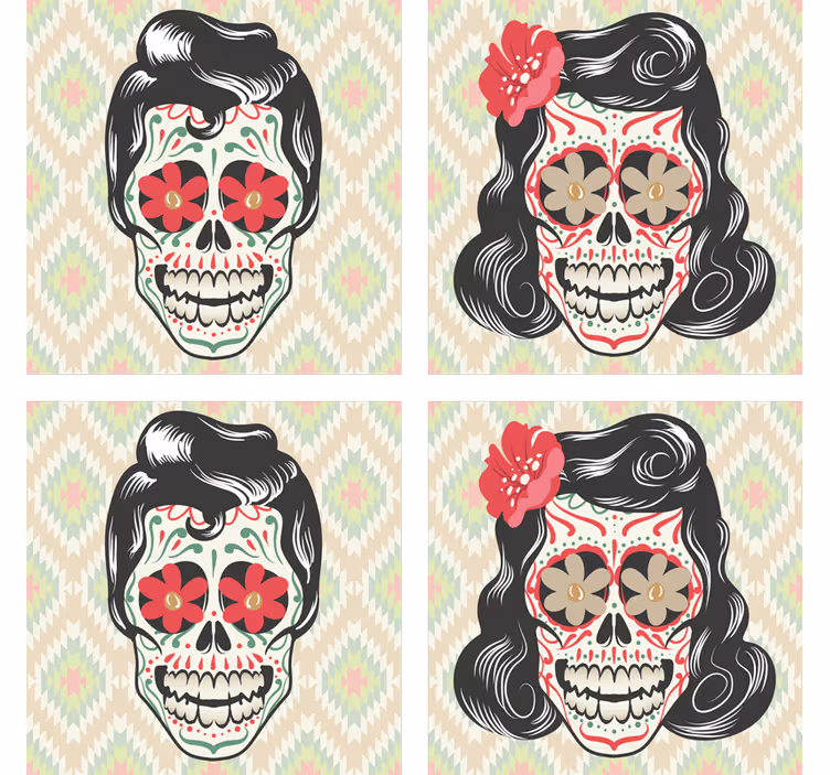 Hauskat halloween kallot lasinalunen - Tenstickers