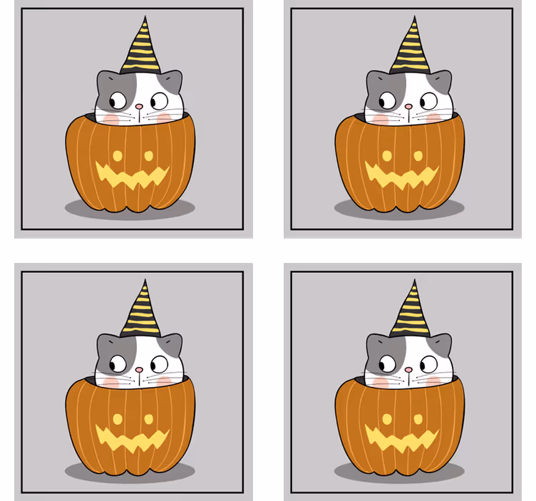 Söpö halloween halloween lasinalunen - Tenstickers