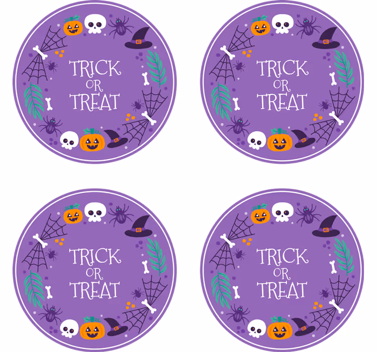 Halloween-teemainen lasinalunen - Tenstickers