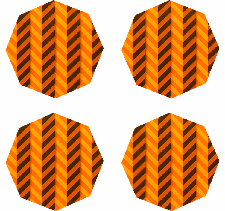Halloween lasinalunen oranssiraidoilla - Tenstickers