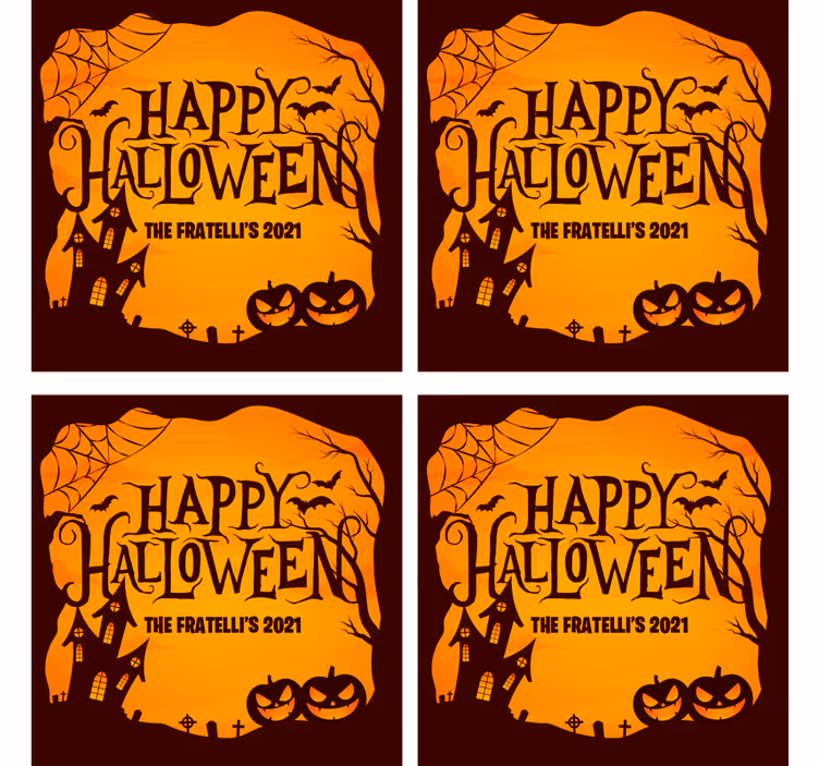 Kauhistuttava halloween-juhla lasinalunen - Tenstickers