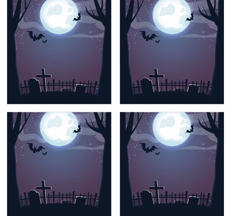 Spektraalinen halloween -ilta lasinalunen halloween - Tenstickers