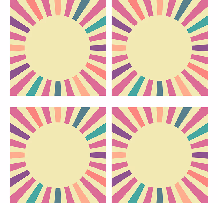 Moderni lasinalunen geometrinen pyöreä elementti - Tenstickers