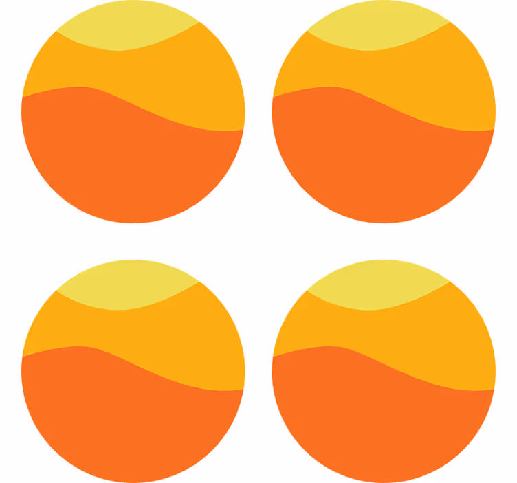 Aaltoilevat värikkäät kerroksetlasinalunen - Tenstickers