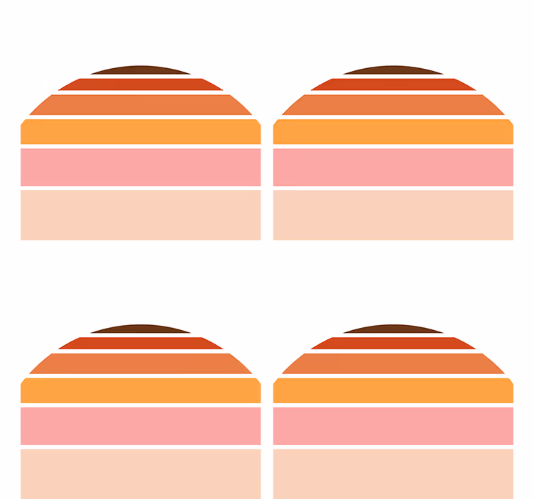 70-luvun aurinko raidat 70-luvun lasinaluset - Tenstickers