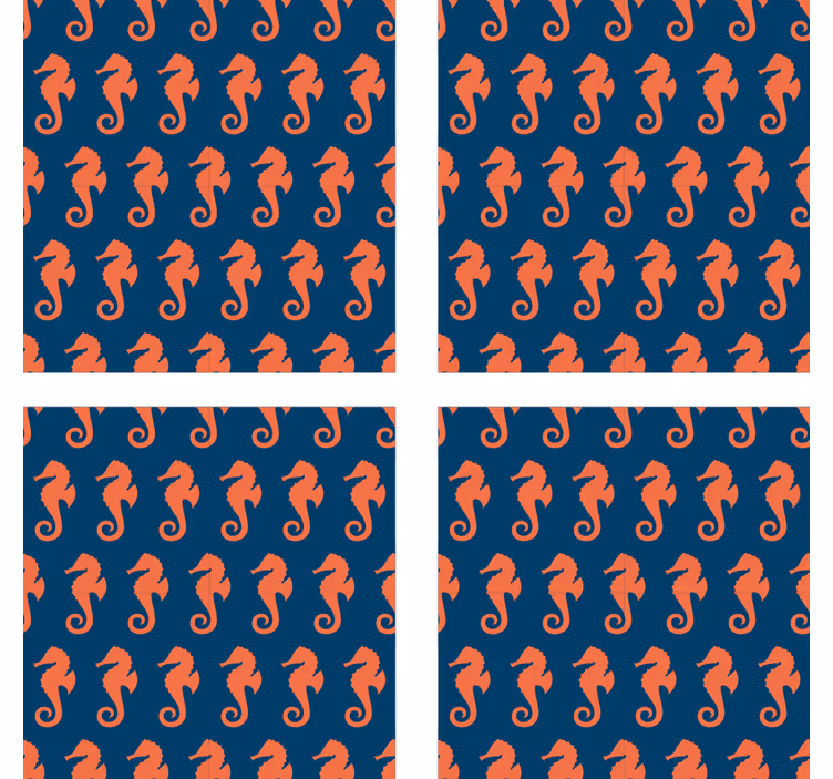 Kummajainen lasinalunen merihevospintana - Tenstickers