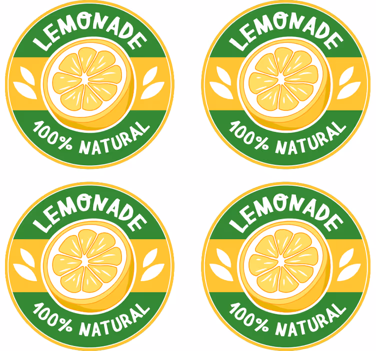 Vintage limonadi vintage lasinalunen - Tenstickers