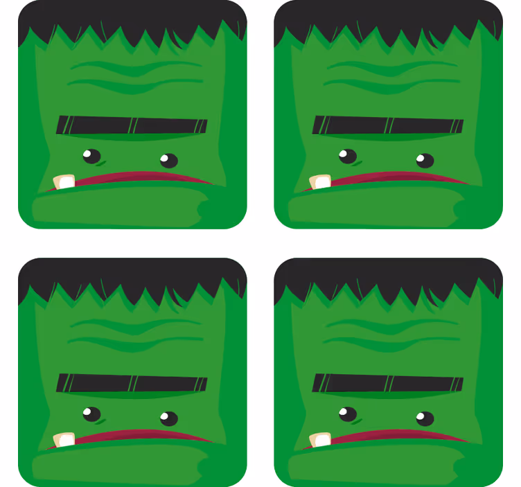 Frankenstein hirviökuva halloween lasinalunen - Tenstickers