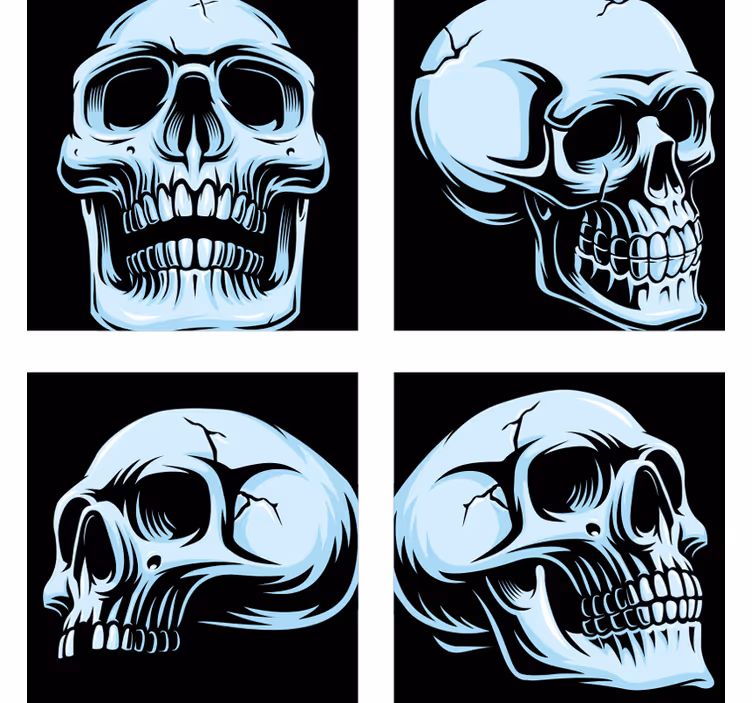 Iso kalloalusta halloween lasinalunen - Tenstickers