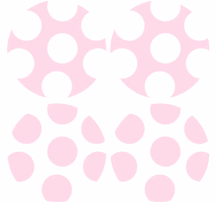 Pehmeä pilkkukuviollinen lasinalunen - Tenstickers