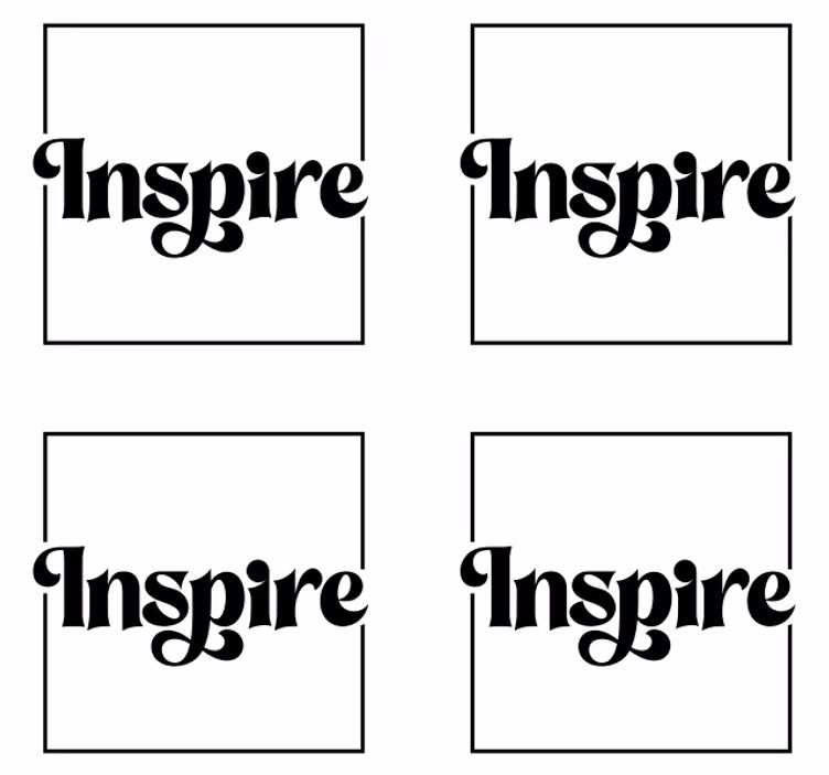 Rohkeat inspiroivat tekstit lasinalusilla - Tenstickers