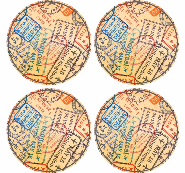 Matkamerkit modernit lasinaluset - Tenstickers