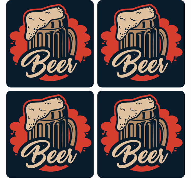 Kohiseva mukikuva olut lasinalunen - Tenstickers