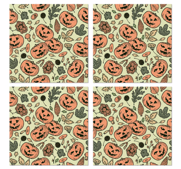 Kurpitsaa halloween lasinalunen - Tenstickers