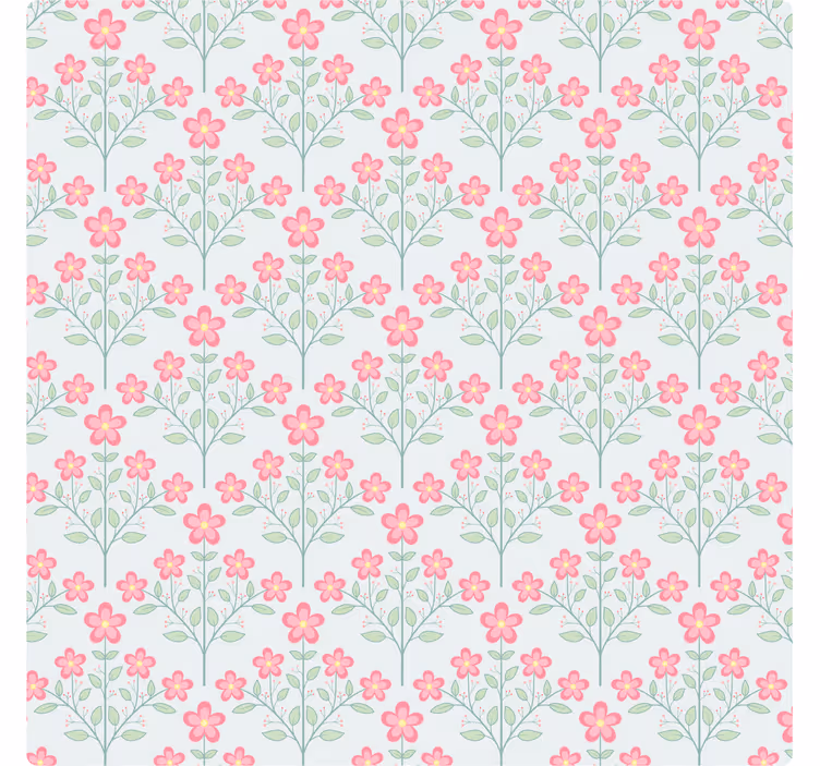 Pastellivärinen kukkakuosi lasinalunen - Tenstickers