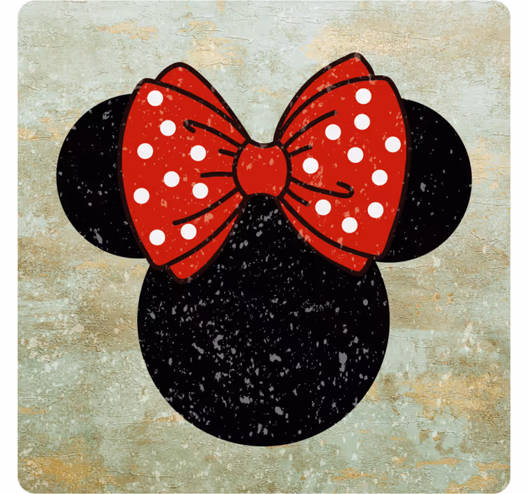Vintage minni hiiri vintage lasinalunen - Tenstickers