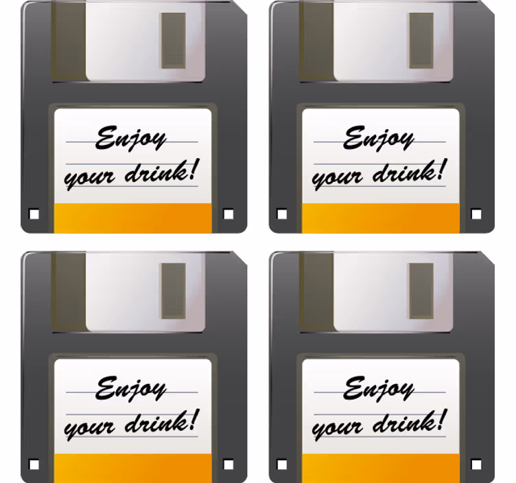 Floppydiskijuomamuistutinlasinalunen - Tenstickers