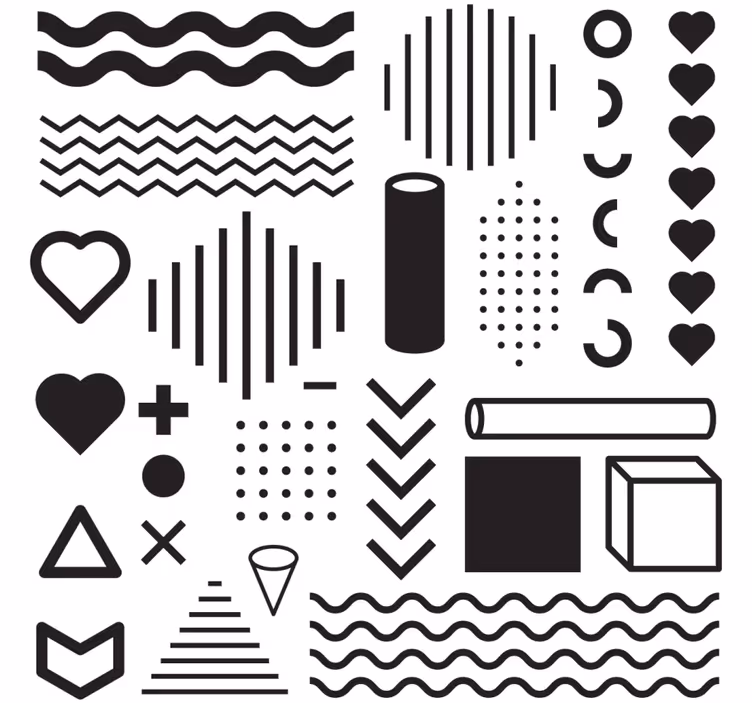 Geometrisetmuotojentutkimuslasinalunen - Tenstickers
