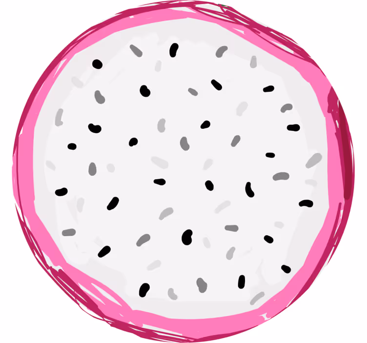 Kummajainen lasinalunen värikäs lohko dragon hedelmää - Tenstickers