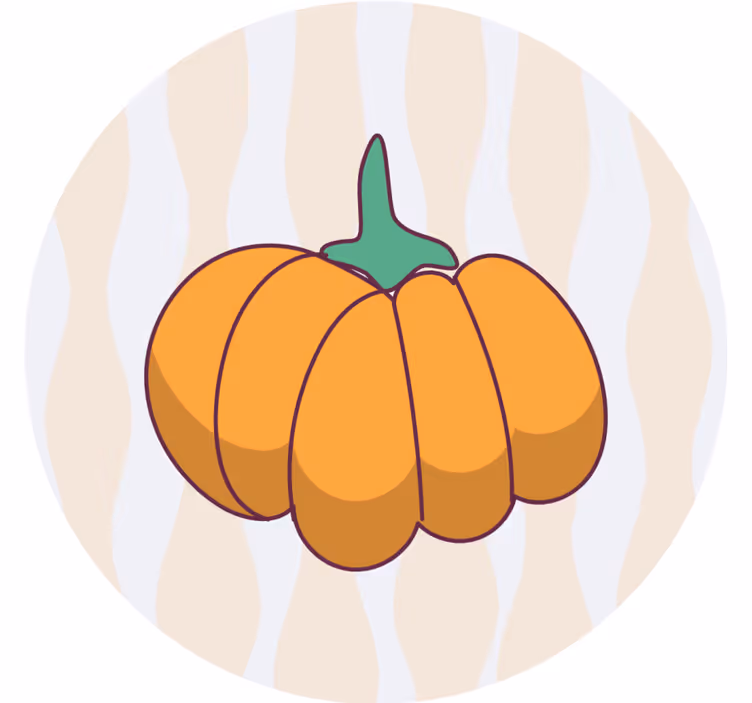 Halloween kurpitsamuoto lasinalunen - Tenstickers