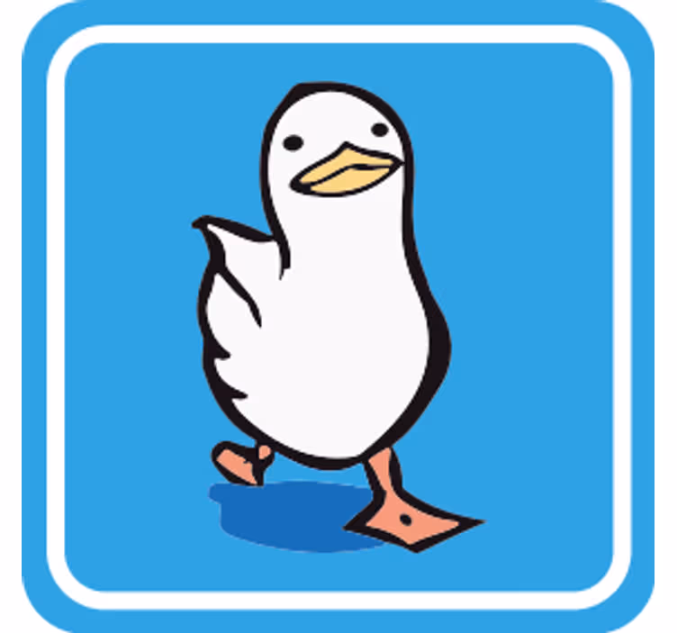 Kävely sarjakuva ankka kummajainen lasinalunen - Tenstickers