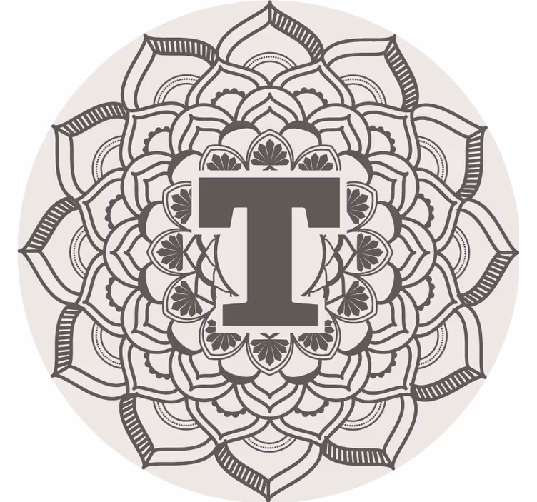 Alkuperäinen mandala muokattavat lasinaluset - Tenstickers