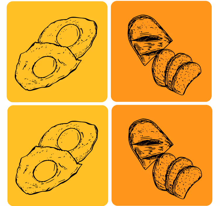 Moderni lasinalunen viipaloitu avocado ja leipä - Tenstickers