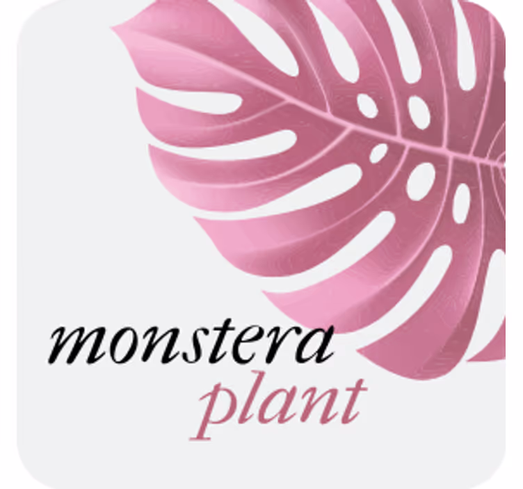 Omanlainen monstera-lehdenkoristeellinen lasinalunen - Tenstickers