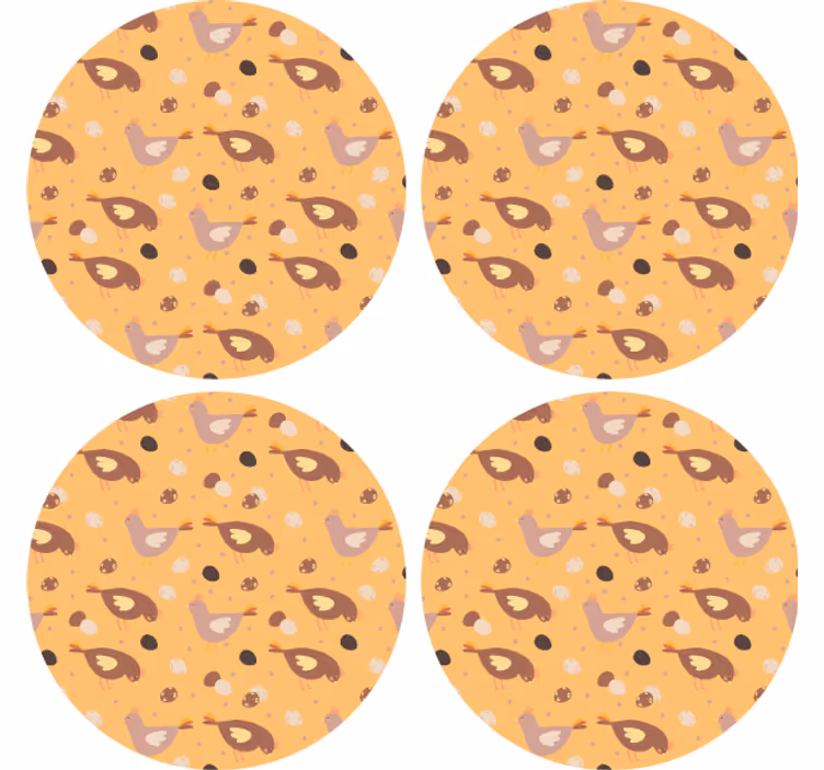 Hassu lintukuvio kummajainen lasinalunen - Tenstickers
