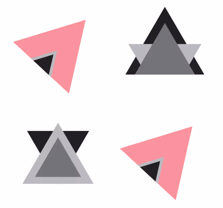 Geometriset muotokerroksetlasinalunen - Tenstickers