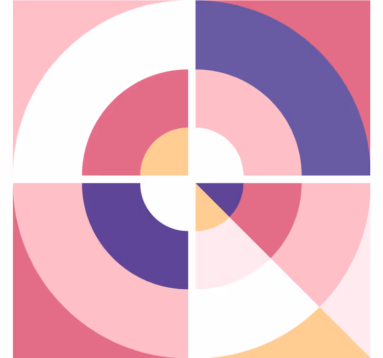 Moderni lasinalunen geometriset värikkäät muodot - Tenstickers