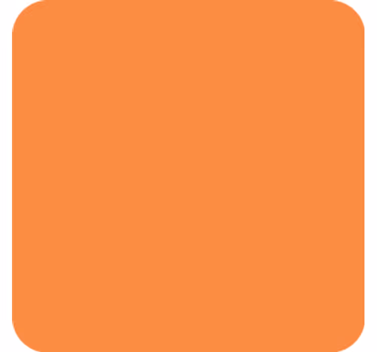 Yksinkertainen oranssi pinta lasinalunen - Tenstickers