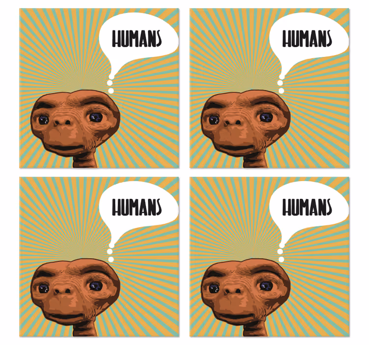 Et ajattelemalla ihmisiä Kummajainen lasinalunen - Tenstickers