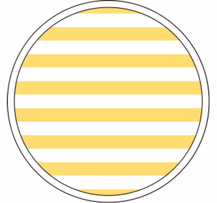 Raidallinen keltainen kuviolasinalunen - Tenstickers